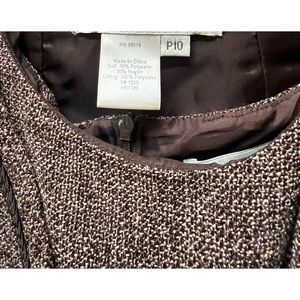 Coldwater Creek Brown Shift Dress and Matching Suit Jacket - Gently used